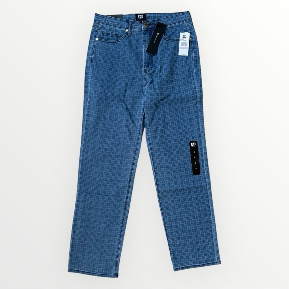 DO by Dee Ocleppo Matilda High Rise Straight Leg Jean Standard Pants Size 6 NWT - Picture 2 of 6